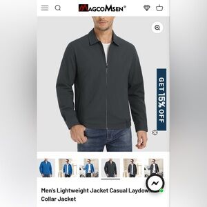 Men's Lightweight Dark Grey Jacket
